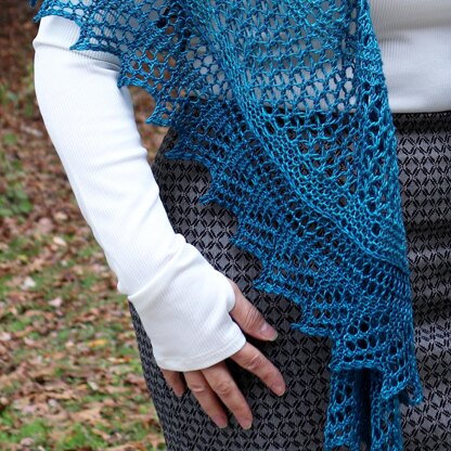 Meshing Around Shawl