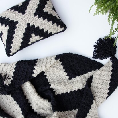 X Marks the Spot C2C Pillow + Lapgan Set