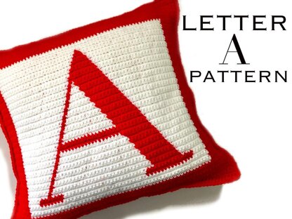 Letter A Pillow