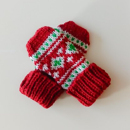 Christmas Colours Mittens