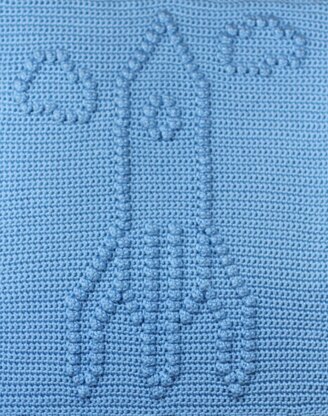 Rocketship Baby Blanket