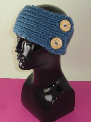 Super Chunky 1 x Ball 2 Button Headband