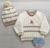Danny Baby sweater and Hat 18"-22" chest size