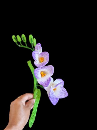 Crochet Freesia flowers