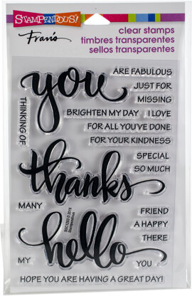 Stampendous Perfectly Clear Stamps - Big Words Thanks