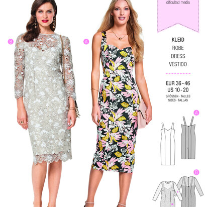 Burda Style Women's Summer Strap Dress B6423 - Paper Pattern, Size 10-20