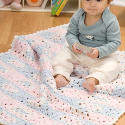 Grandma’s Favorite Baby Blanket in Red Heart Soft Baby Solids - LW2537 - Downloadable PDF