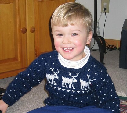 #01 Sheep & Reindeer Sweaters- child's sweaters