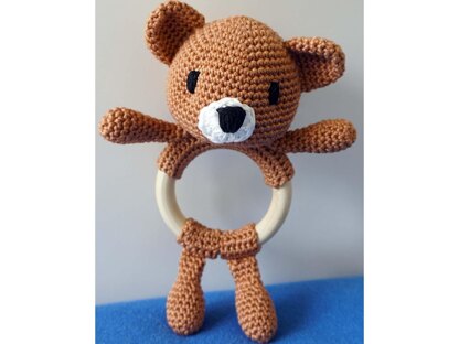 Crochet Pattern Baby Rattle Bear!