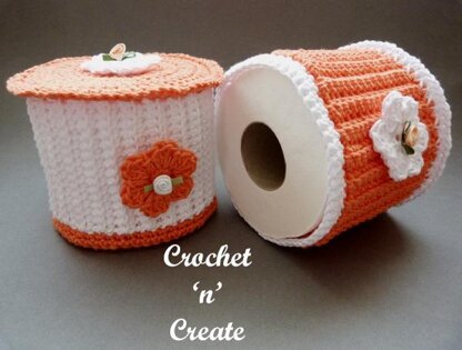 Crochet Bathroom Toilet Tissue Cover