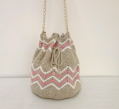 Chevron Bucket Bag