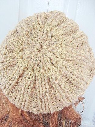 426 MAUREEN RIB KNIT BERET TAM, age 8 to adult