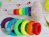 Rainbow stacking rings