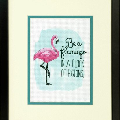 Dimensions Tapestry Kit: Be a Flamingo - 13 x 18cm