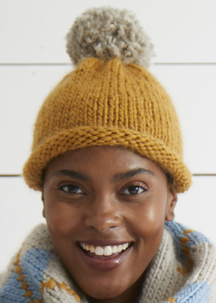 Pom pom hat knitting cheap pattern free