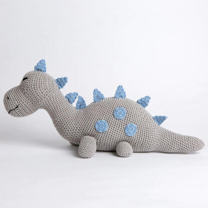 Savvi The Dinosaur Amigurumi in Wool Couture Cotton Candy - Downloadable PDF