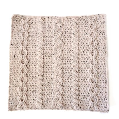 Cosy with Crochet Cables Cushion