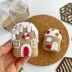 Gingerbread house crochet pattern Christmas ornament