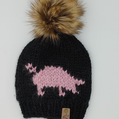 Oink Beanie - knitting pattern