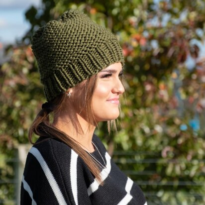 Suzana Easy Knit Beanie - knitting pattern