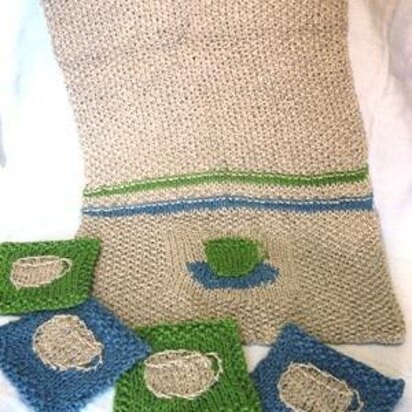 Tea towel with coasters