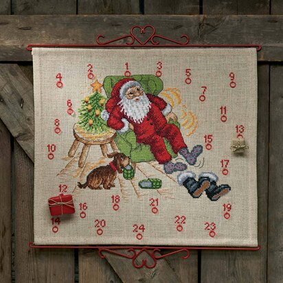 Permin Santa Claus Cross Stitch Kit - 58 x 52 cm
