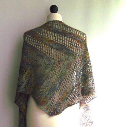 One skein kite shawl