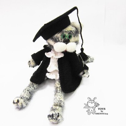 Cat lawyer - knitting pattern