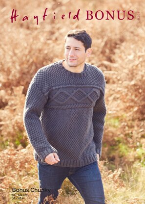 Sweater in Hayfield Bonus Chunky - 8293 - Downloadable PDF