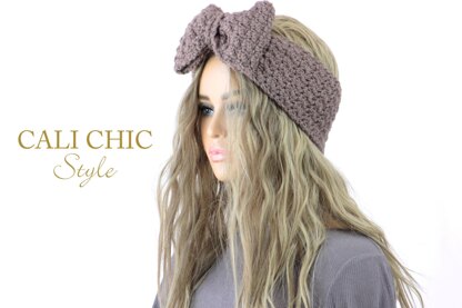 Cecilia Crochet Bow Headband #818