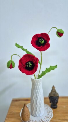 Poppy flower bouquet