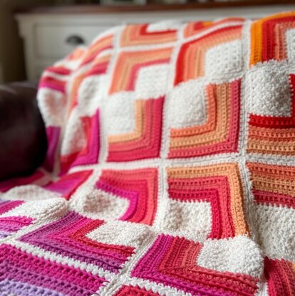 Hot Squares Blanket