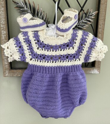 Baby Button Seat Romper Outfit