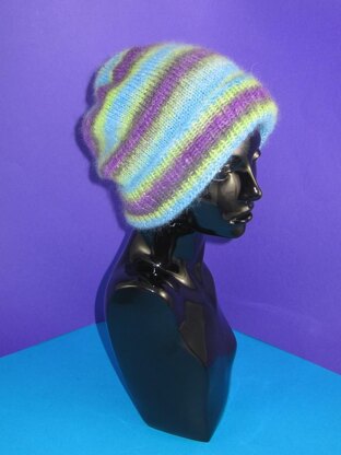 Angel Prints Mohair Slouch Hat