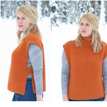 Takka Vest in Knit One Crochet Too Nautika - 2439 - Downloadable PDF
