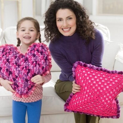 Pillow Party in Red Heart Super Saver Economy Solids - WR2148