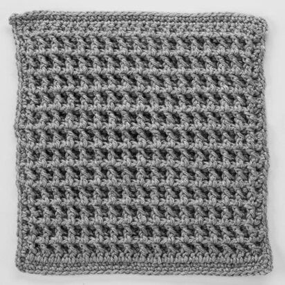Front Post Treble Crochet Square in Red Heart Soft - LW4132EN-6 - Downloadable PDF