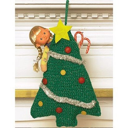 Easy Tree Stocking in Bernat Happy Holidays - 452 - Downloadable PDF