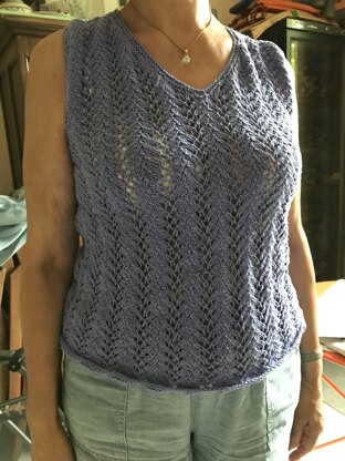 Knitted sweater for summertime