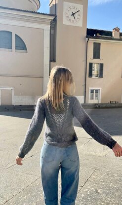 The Pineapple crochet turtleneck sweater pattern