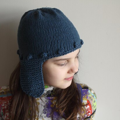 Bobble Earflap Hat