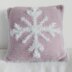 Fluffy Snowflake Cushion