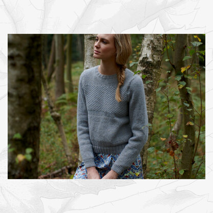 Zoe Jumper - Sweater Knitting Pattern For Women in Willow & Lark Woodland