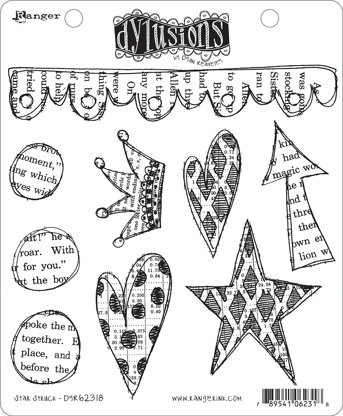 Ranger Dyan Reaveley's Dylusions Cling Stamp Collections 8.5"X7" - Star Struck