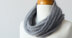 Welted Cowl Simple Cowl in SweetGeorgia Silk Mist - Downloadable PDF