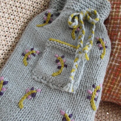 Lavender Hot Water Bottle Cover