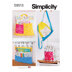 Simplicity Backpacks, Reading Pillow, Bed Organizer S9513 - Paper Pattern, Size OS (One Size Only)