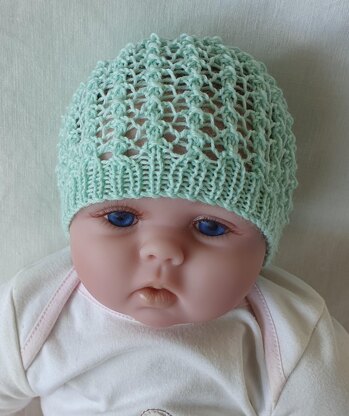 Rhapsody - 4ply lace Beanie for baby