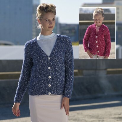 Cardigans  in Sirdar Bouffle - 7789- Downloadable PDF