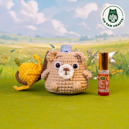 Bear Lip Balm Keychain